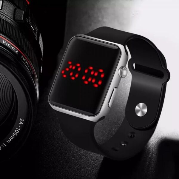 Apple LED Digital Silicone Sport Wrist Watch  Stirmas