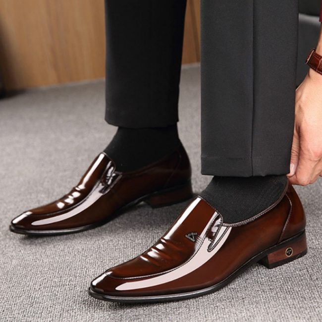 Genuine Leather men's shoes British business suit men's shoes Genuine ...