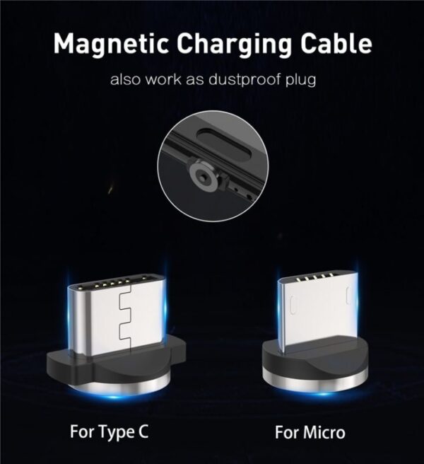 Magnetic USB Cable Fast Charging USB Type C Cable Magnet Charger Data Charge Micro USB Cable Mobile Phone Cable USB Cord  Stirmas