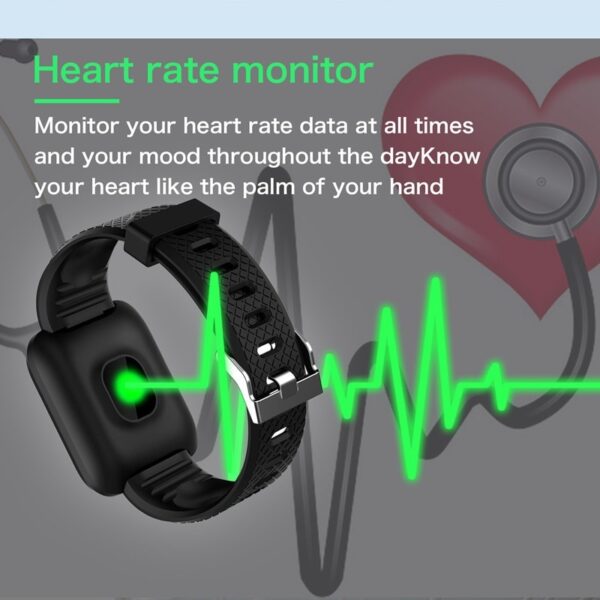 Men women Digital Smart Watch Blood Pressure Heart Rate Monitor Sport fitness watch tracker Bluetooth Smartwatch  Stirmas