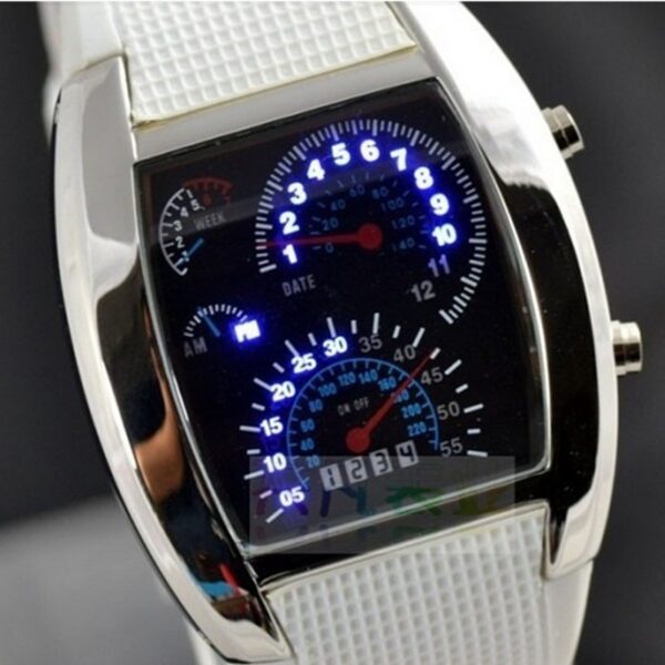 Fashion Men’s Watch Unique LED Digital Watch Electronic Sport Watches Band Clock  Stirmas
