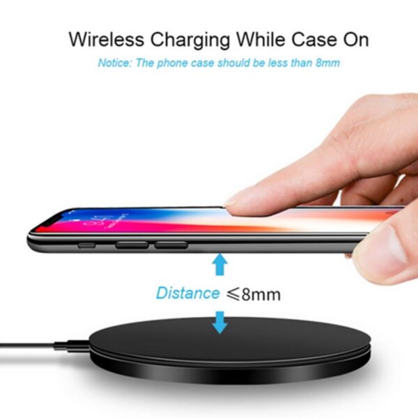 Qi Wireless Charger 10W QC 3.0 Phone Fast Charger for iPhone Samsung Xiaomi Huawei etc Wireless USB Charger Pad PK AUKEY  Stirmas