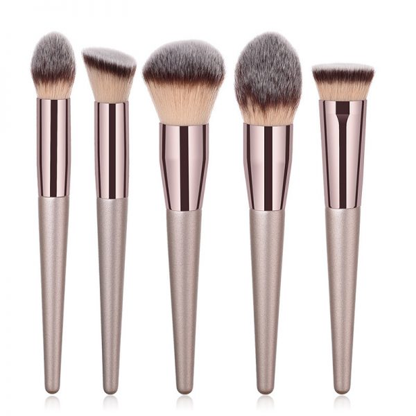 Champagne Makeup Brushes 10pcs/set for cosmetic Foundation Powder Blush Eyeshadow Kabuki Blending Make Up Brush Beauty Tool  Stirmas