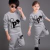 Boys and Girls Long Sleeve Tops + Trousers Kids 2 Suits Big Children Sport Sets 3-12 Ages  Stirmas