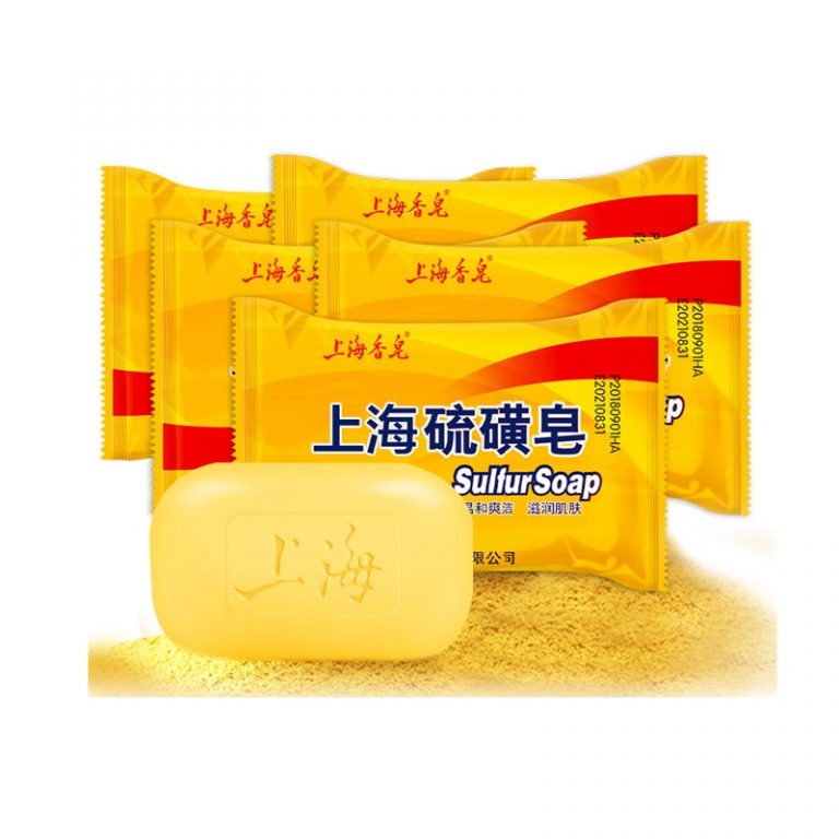 Shanghai Sulfur Soap Oil Control Acne Treatment Blackhead Remover Soap 90g Whitening Cleanser