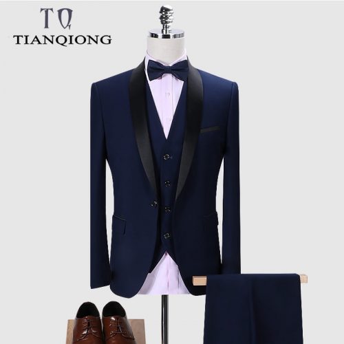 3 In 1 Quality Men Suit For Wedding & Occasions Designers Collar Slim Fit Suit Including Jacket  Stirmas