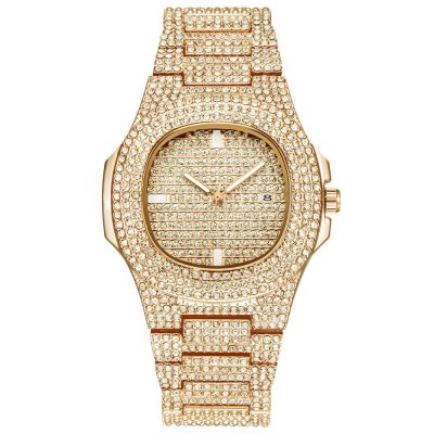 18k Diamond Watch Gold Stainless Steel Waterproof Quartz Watches  Stirmas