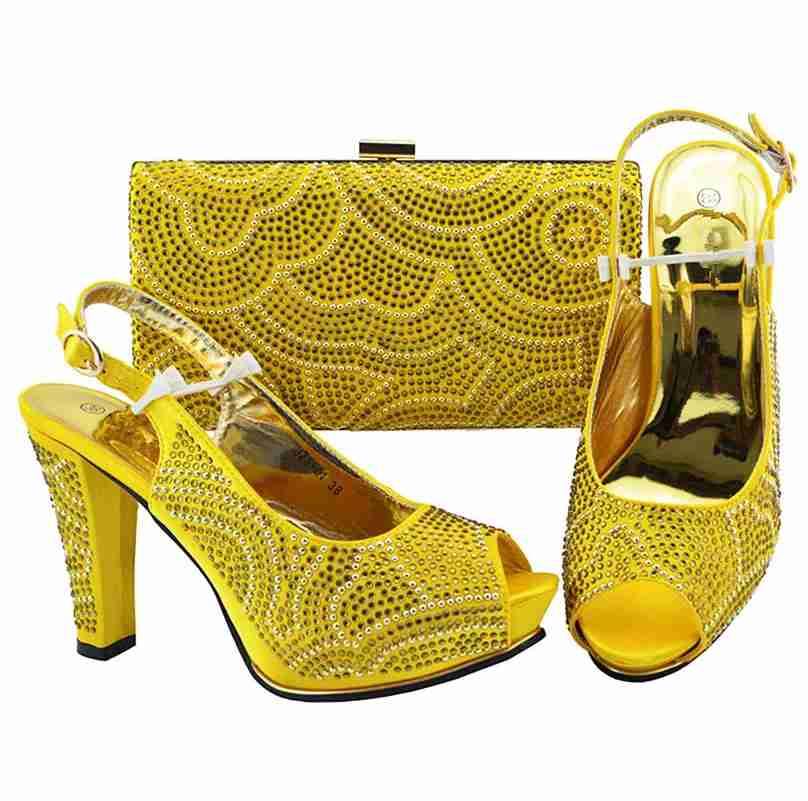 Italian African Style High Heel Shoe and Matching Bag Design - Stirmas