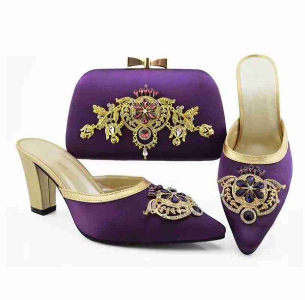 Party Wedding Shoes with bag set perfect match African sandals Italian shoes and bags to match in different colors  Stirmas