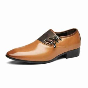 British Men Formal Wedding Shoes Flat Bottom Business Shoes