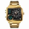 Top Luxury Men Digital Sport Quartz Watch Men Stainless Steel Strap Waterproof Fashion Casual Clock Male  Stirmas
