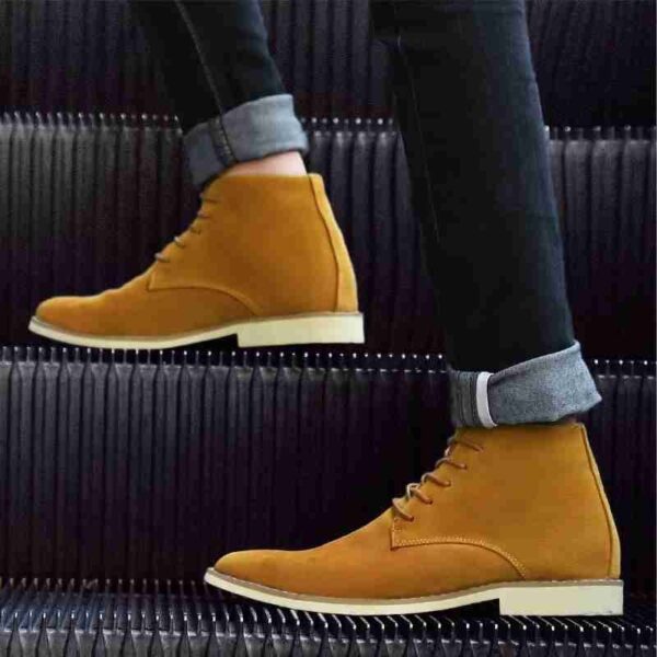Leather High Top Men Shoes Classic Male Footwear  Stirmas
