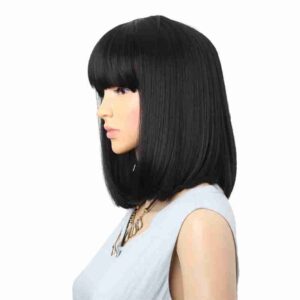Straight Synthetic Wigs With Bangs For Women