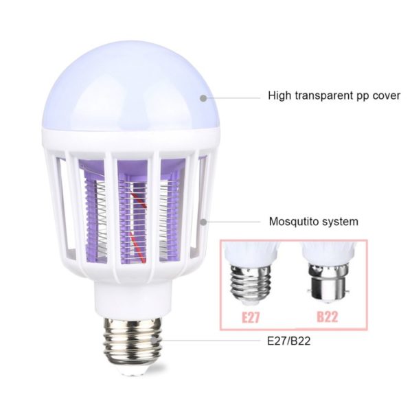 Mosquito & Insect Killer Bulb AC175~220V LED E27/B22 LED Bulb For Home  Stirmas