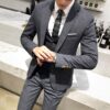 Men Formal & Wedding Suits Blazers Jackets+Vest+Pants  Stirmas