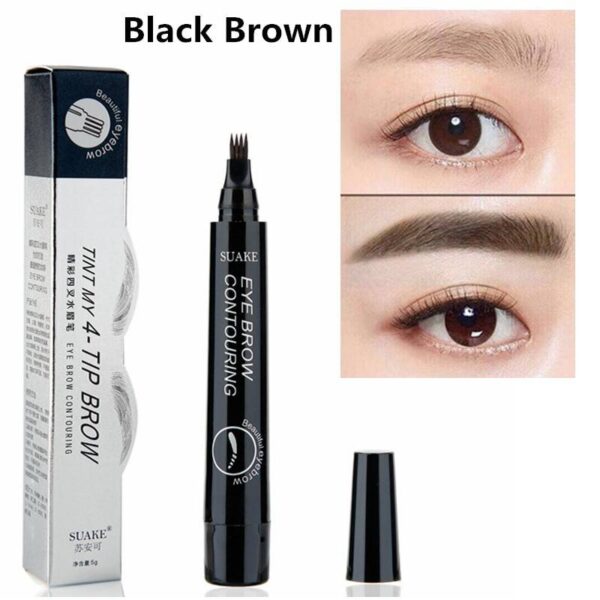 Waterproof Eyebrow Pen Color: Black Brown D2 Color: Black Brown D2  Stirmas