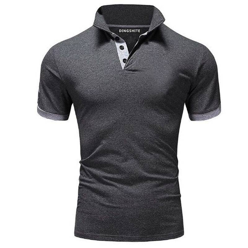 Men Pure Cotton Polo Shirts Quality Short Sleeve - Stirmas