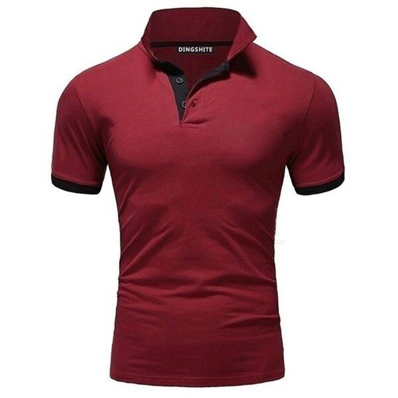 Men Pure Cotton Polo Shirts Quality Short Sleeve - Stirmas