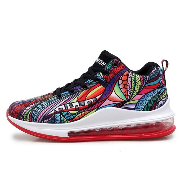 Air Cushion Sport Sneakers Lace Up Doodle Outdoor Sports Running Shoes Color: Colours Color: Colours Shoe Size: 12 Stirmas