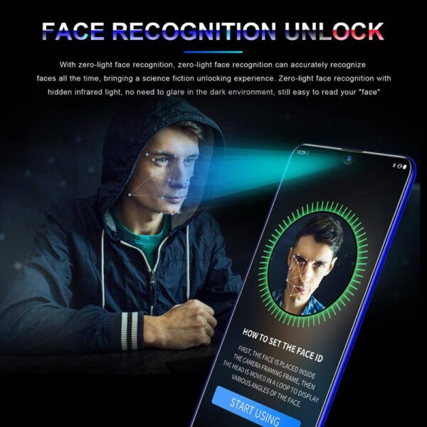 M35 Pro 6.3 Inch 4G Smartphone 6GB RAM 128GB ROM Water Drop Screen Face ID & Fingerprint  Stirmas