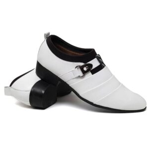 Men Leather Shoes British Style Pointed Toe Shoes