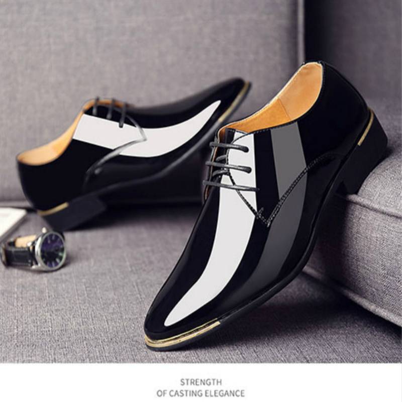 Quality Patent Leather Shoes White Wedding Shoes - Stirmas