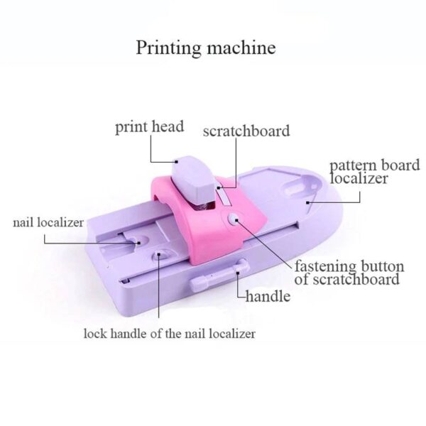 DIY Nail Art Stamp Machine Printer Printing Manicure Set  Stirmas