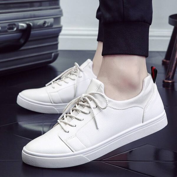 Hot White Sneakers Breathable Leather Tennis Trainers  Stirmas