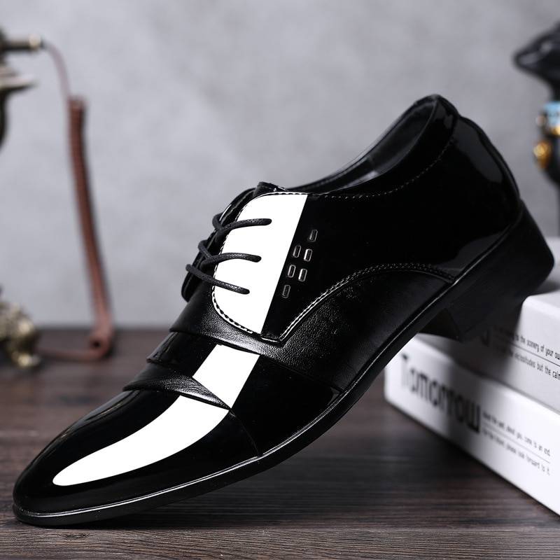 Leather Luxury Groom Wedding Shoes Men Oxford Shoes Dress Plus Size 38 ...