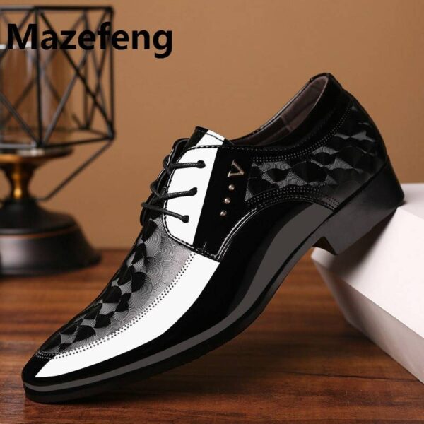 Office Leather Luxury Fashion Men Oxford Shoes Size 37-48 Pointed Toe  Stirmas
