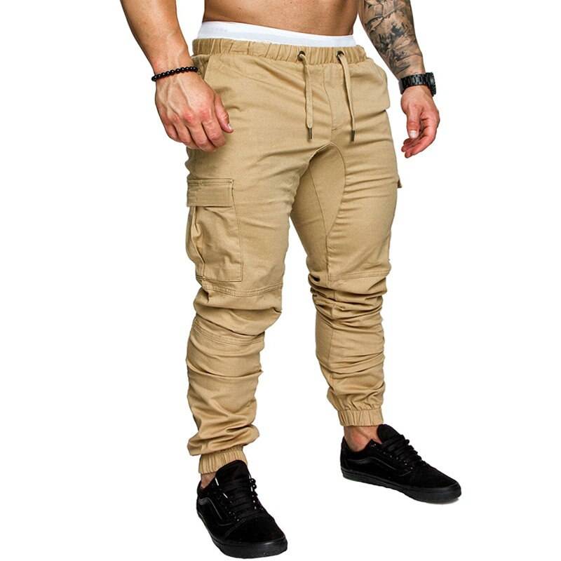 Men Joggers Pants Hip Hop Harem Male Trousers Mens Joggers Solid Multi ...