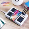 8 Ports QI wireless fast charger quick charge station led display mobile phone wall usb charger for iphone 6 7 8 7plus X xiaomi  Stirmas