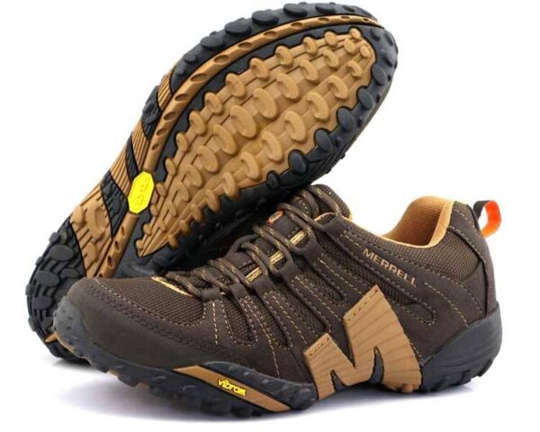 Outdoor Sport Hiking Shoes Men Gray Mesh For Male Durable Mountain Anti-Slip Non-slip Genuine Leather Climbing Sneakers  Stirmas