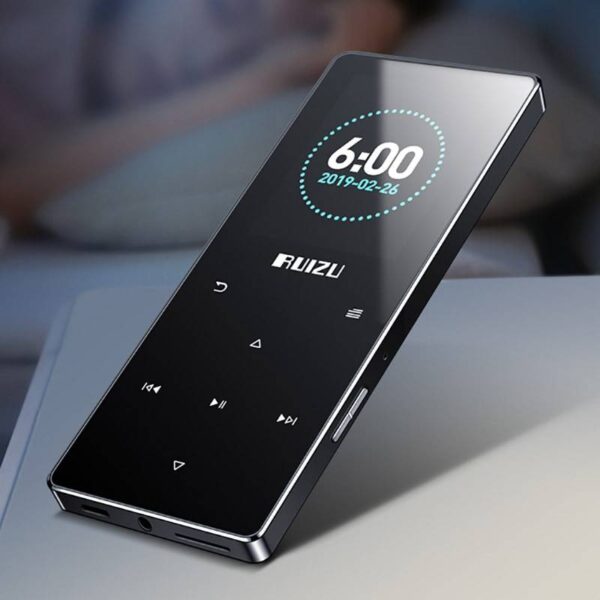 Ruizu D28 Bluetooth MP3 music player with built-in speaker ultra thin portable Walkman e-book radio video  Stirmas
