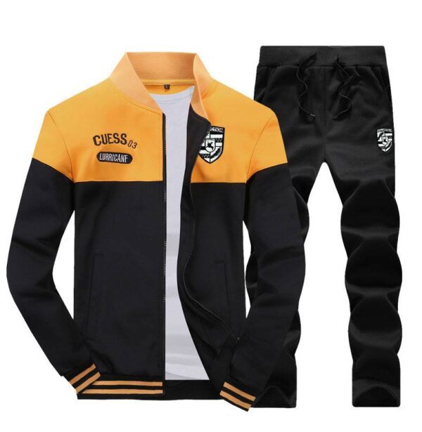 Trending Casual Stand Collar Tracksuits Set of Top + Pants Coat Sportswear Hoodies Fashion  Stirmas