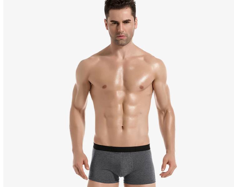 Men Cotton Underwear Breathable Boxers Set 4 pcs