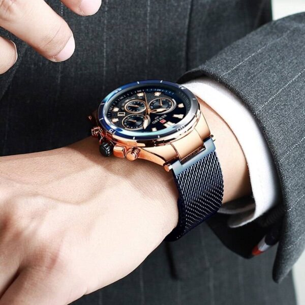 REWARD Top Brand Luxury Big Chronograph Men Watches Blue Gold Male Wristwatch Man  Stirmas
