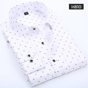 Men Top-notched Packed Designer Shirts High Quality Long Sleeve
