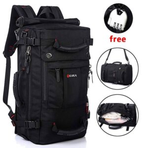 KAKA Large Capacity Polyester Backpack Travel Bag 50L Waterproof Backpacks